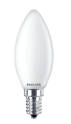 Lampada FILOLED oliva/candela E14 OPALE 6,5W 2700°K